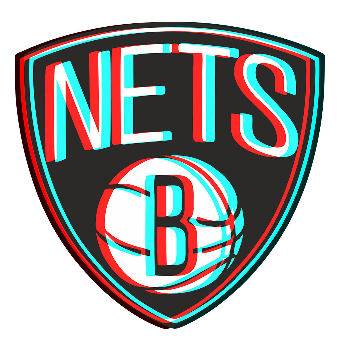 Phantom Brooklyn Nets logo iron on paper